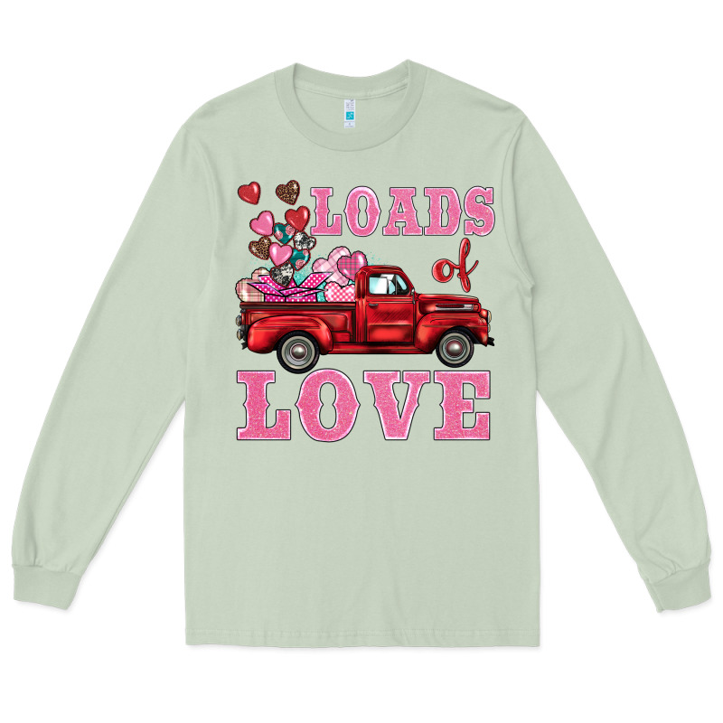 Loads Of Love Truck Long Sleeve Tee by BarkalooDesign | Teevron