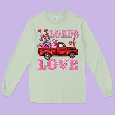 Loads Of Love Truck Long Sleeve Tee Designed By Barkaloodesign