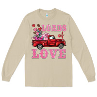 Mushroom loads of love truck Long Sleeve Tee - BarkalooDesign