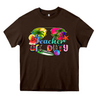 Chocolate Brown teacher off duty Heavy Core Tee - Zillion Design Studio