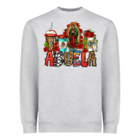 Heather Grey lady of guadalupe abuela coffee cups Heavyweight Sweatshirt - Jasminsmagicworld