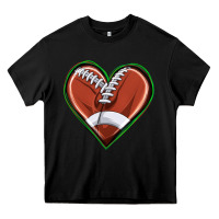 Football Heart Heavy Core Tee | Teevron