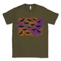 Army Green halloween leopard bat background Classic Tee - AdoDesignShop