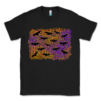 Black halloween leopard bat background Classic Tee - AdoDesignShop