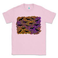 Bubblegum Pink halloween leopard bat background Classic Tee - AdoDesignShop