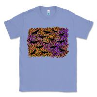 Colony Blue halloween leopard bat background Classic Tee - AdoDesignShop