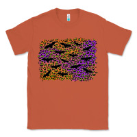 Copper halloween leopard bat background Classic Tee - AdoDesignShop