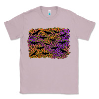 Lilac halloween leopard bat background Classic Tee - AdoDesignShop