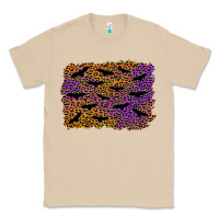 Mushroom halloween leopard bat background Classic Tee - AdoDesignShop
