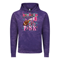 Cloud Purple in october we wear cheer pink football Vintage Hoodie - AdoDesignShop