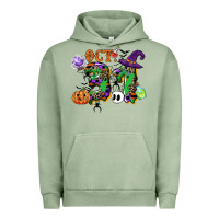 Pigment Oil Green october 31 Urban Hoodie - CowGirlArtShop