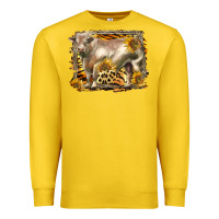 Lemon western charolais bull Premium Sweatshirt - LillyAllenDesigns