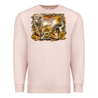 Pale Pink western charolais bull Premium Sweatshirt - LillyAllenDesigns