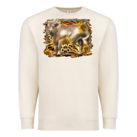 Sandshell western charolais bull Premium Sweatshirt - LillyAllenDesigns