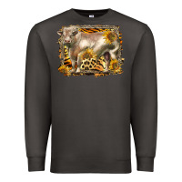 Smoke western charolais bull Premium Sweatshirt - LillyAllenDesigns