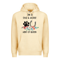 Pina Colada I'm A Dog & Horse Kind Of Queen Pet Lover Owner Premium Hoodie - Bettercallsaul