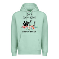 Seafoam I'm A Dog & Horse Kind Of Queen Pet Lover Owner Premium Hoodie - Bettercallsaul