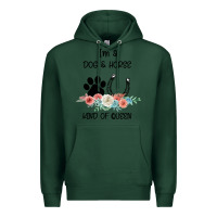 Sports Green I'm A Dog & Horse Kind Of Queen Pet Lover Owner Premium Hoodie - Bettercallsaul