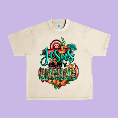 Jesus Is My Anchor Urban Heavy Tee Designed By Jasminsmagicworld