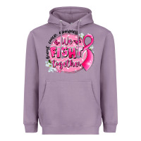 Lavender breast cancer awareness we fight together Heavyweight Hoodie - LillyAllenDesigns