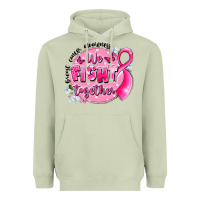 Matcha breast cancer awareness we fight together Heavyweight Hoodie - LillyAllenDesigns