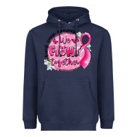Navy breast cancer awareness we fight together Heavyweight Hoodie - LillyAllenDesigns