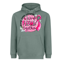 Sage breast cancer awareness we fight together Heavyweight Hoodie - LillyAllenDesigns