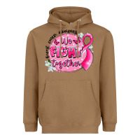 Toasted Coconut breast cancer awareness we fight together Heavyweight Hoodie - LillyAllenDesigns