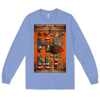 Colony Blue Western On The Hunt Deer Long Sleeve Tee - LillyAllenDesigns
