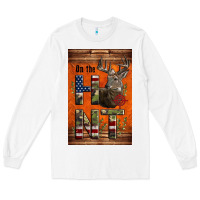 White Western On The Hunt Deer Long Sleeve Tee - LillyAllenDesigns