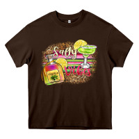 Chocolate Brown salty vibes Heavy Core Tee - Zillion Design Studio
