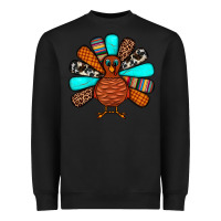 Black Thanksgiving Turkey Heavyweight Sweatshirt - JahusDesignShop