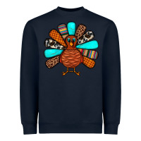 Navy Thanksgiving Turkey Heavyweight Sweatshirt - JahusDesignShop