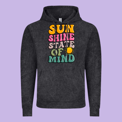 Sun Shine State Of Mind Vintage Hoodie Designed By Jahusdesignshop