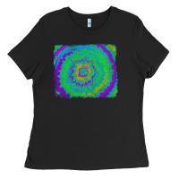 Black tie dye backround Ladies Tee - RanaPortraitStore