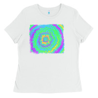 White tie dye backround Ladies Tee - RanaPortraitStore