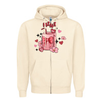 Sandshell mini coffee cups Zipper Hoodie - MaliasSmallBusiness