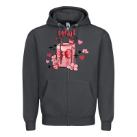 Smoke mini coffee cups Zipper Hoodie - MaliasSmallBusiness