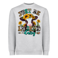 Heather Grey just be legend dairy heifer Heavyweight Sweatshirt - Jasminsmagicworld