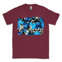 Burgundy westerb cowhide winter background Classic Tee - AdoDesignShop