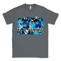 Charcoal Heather westerb cowhide winter background Classic Tee - AdoDesignShop