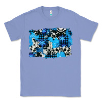 Colony Blue westerb cowhide winter background Classic Tee - AdoDesignShop
