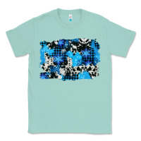 Seafoam westerb cowhide winter background Classic Tee - AdoDesignShop