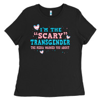 Black im scary transgender the media warned you about Ladies Tee - JahusDesignShop