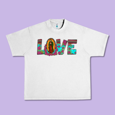 Love Our Lady Of Guadalupe Urban Heavy Tee Designed By Jahusdesignshop
