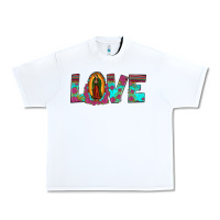 White love our lady of guadalupe Urban Heavy Tee - JahusDesignShop