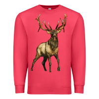 Cardinal elk deer Premium Sweatshirt - LillyAllenDesigns