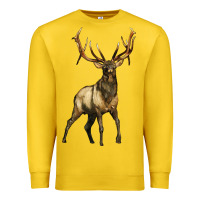 Lemon elk deer Premium Sweatshirt - LillyAllenDesigns