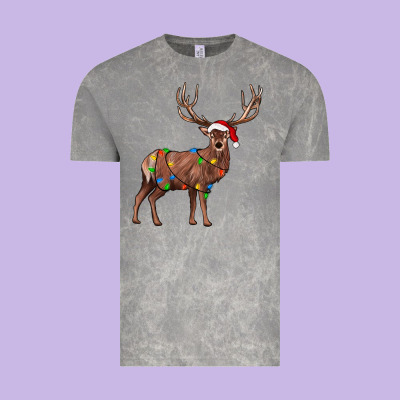 Reindeer Vintage Tee Designed By Jahusdesignshop