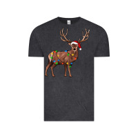 Vintage Black reindeer Vintage Tee - JahusDesignShop